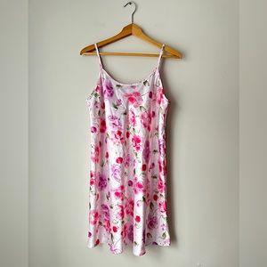 Valerie Stevens Pink Floral Slip Dress